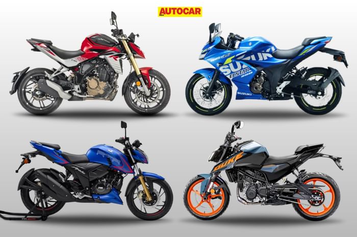 150-200cc bikes see sales decline, TVS rules with 3,64,000 Apaches